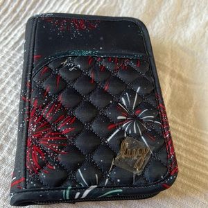 Brand, new lug pilot passport organizer wallet in fireworks navy